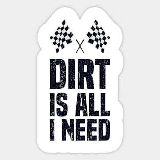 Dirt Bike Racing Track Motocross Sticker